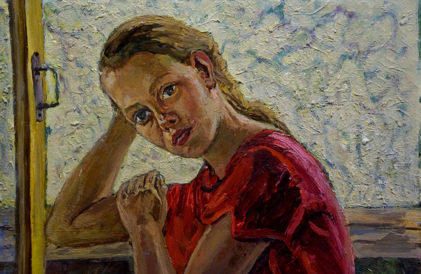 Oil painting Portrait of a girl Eremin Boris Alexandrovich