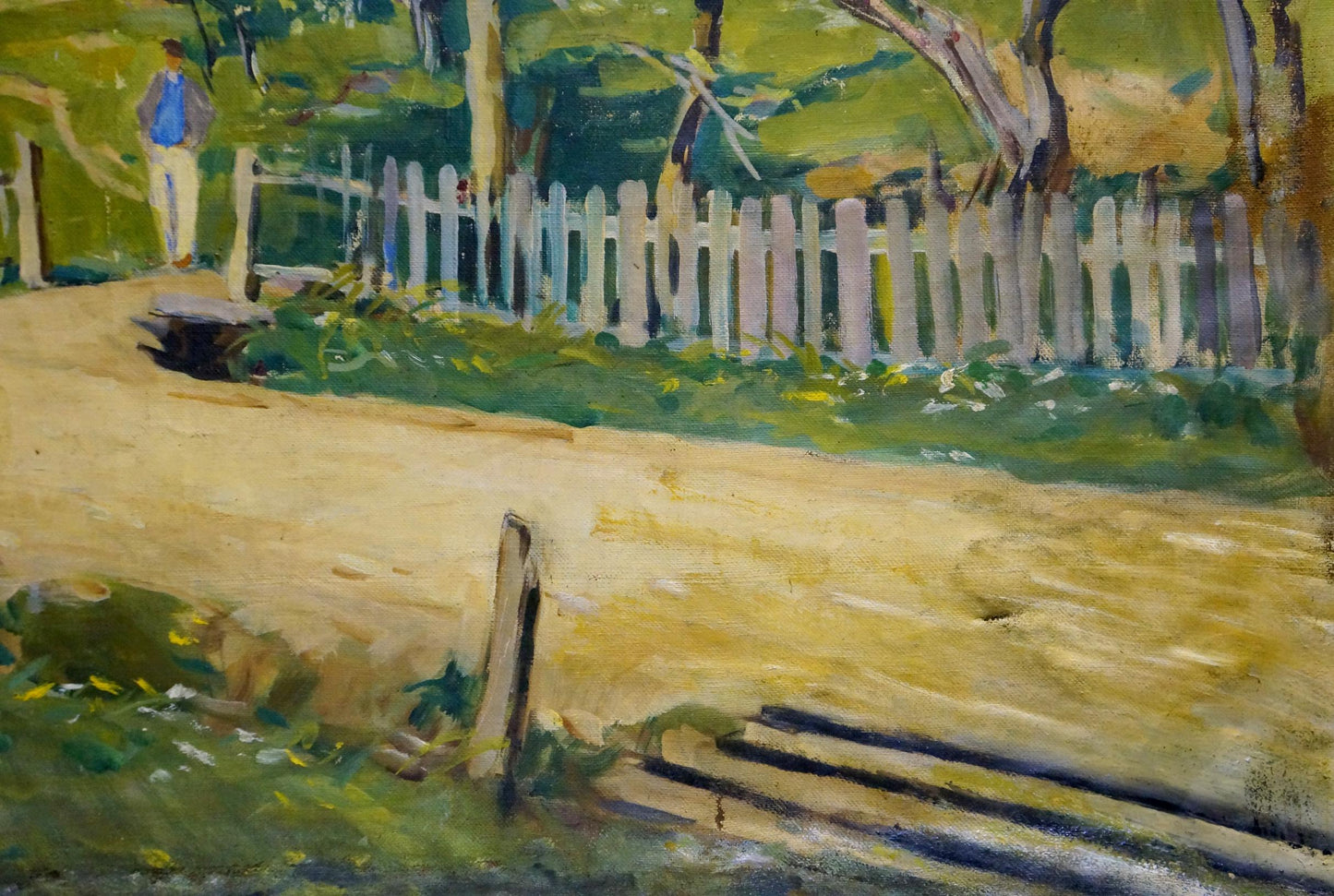 Oil painting Landscape of the village Kontratovich Ernest Rudolfovich