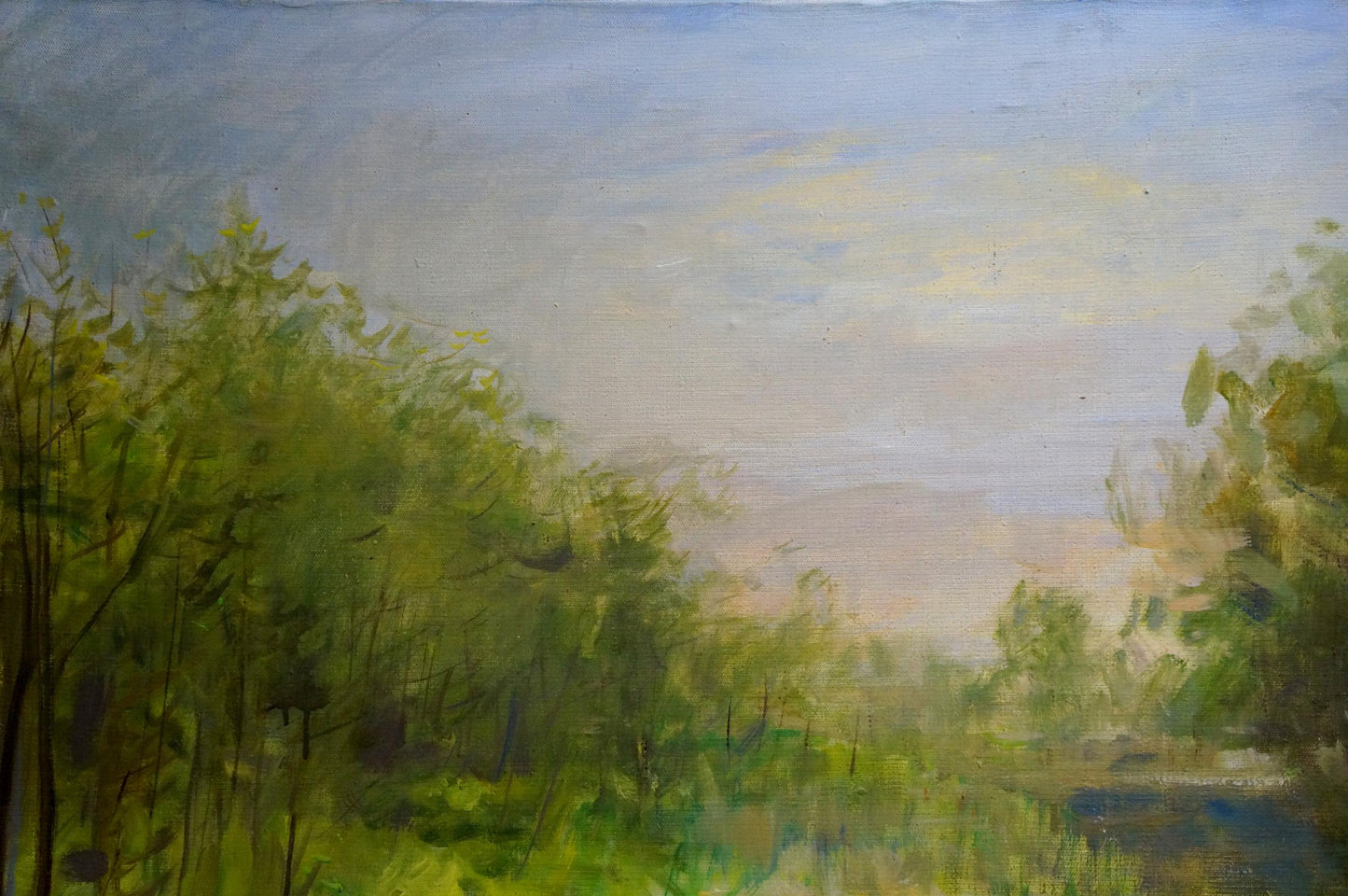 Oil painting Fog has fallen Bezugly Daniil Ivanovich