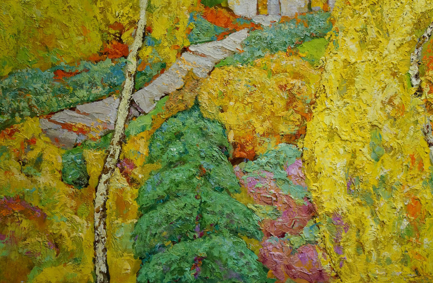 Autumn Landscape: an oil painting by Evgeny Vasilievich Chuykov
