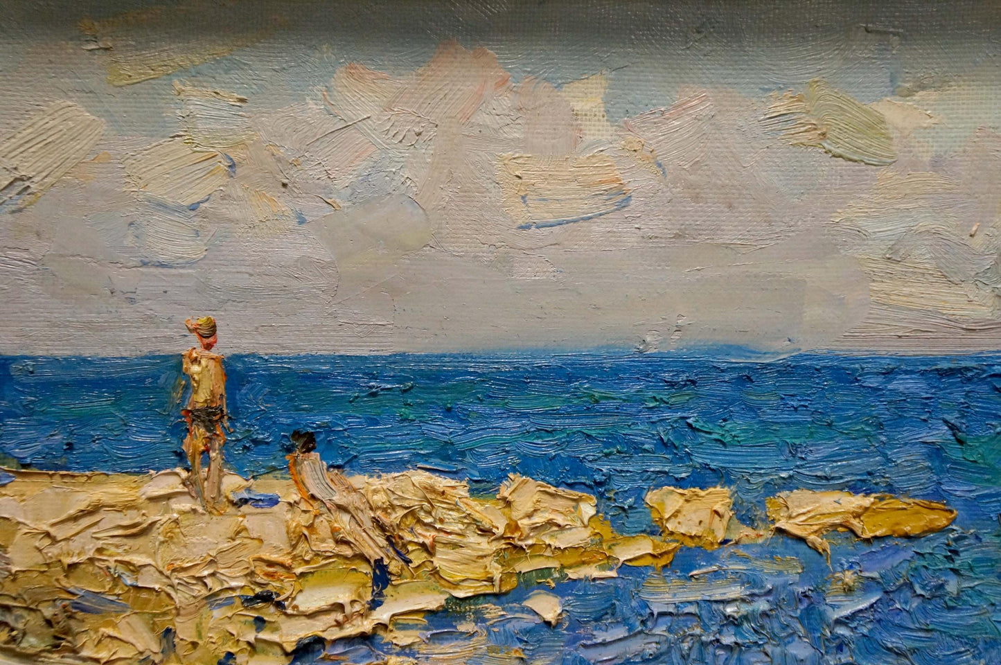 Oil painting Sea shore Eremin Boris Alexandrovich