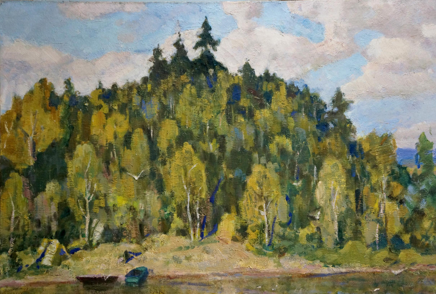 Oil painting Near the shore Nesterenko Boris Grigorievich