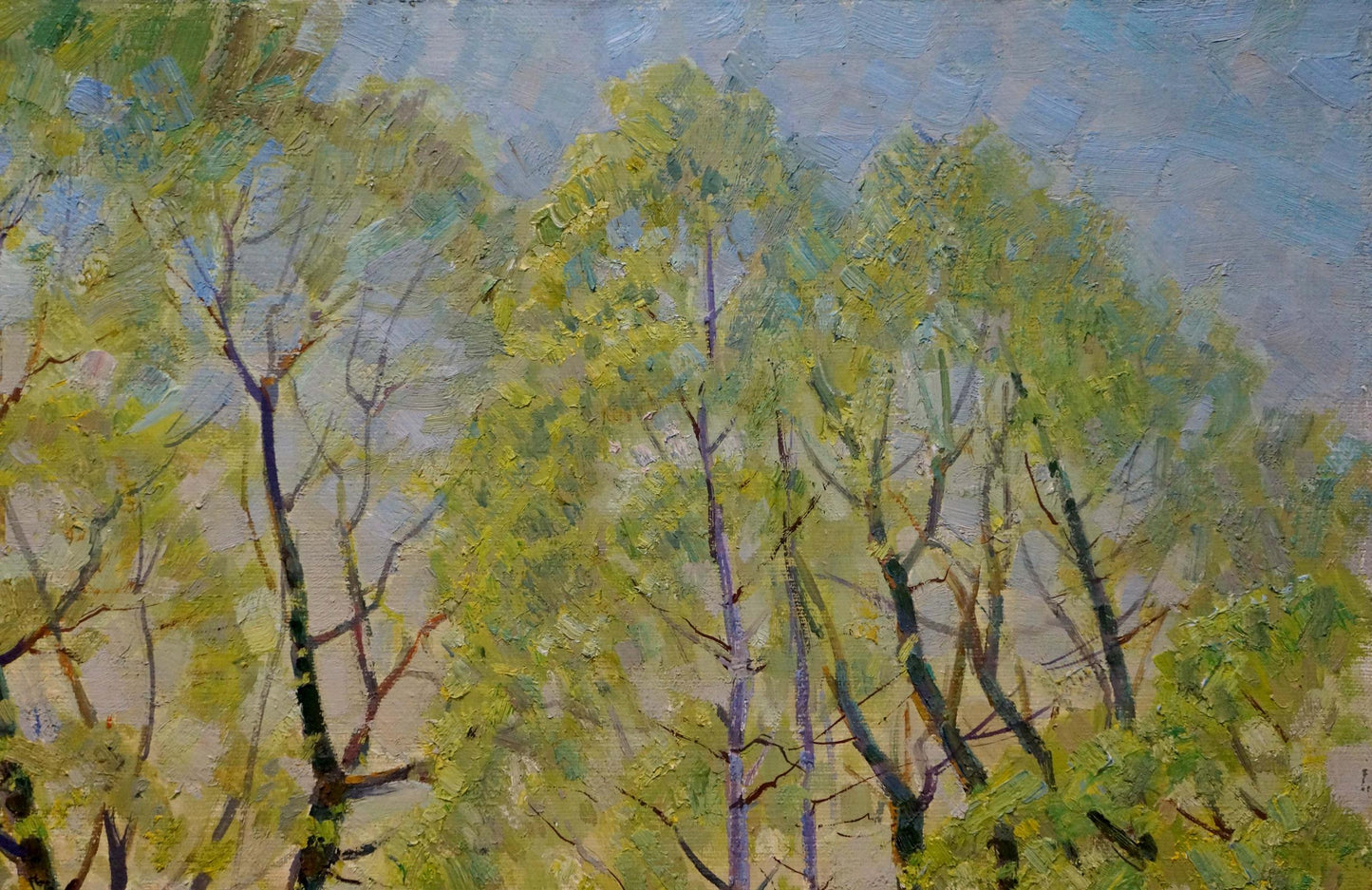 Oil painting In April Belsky Vladimir Mikhailovich
