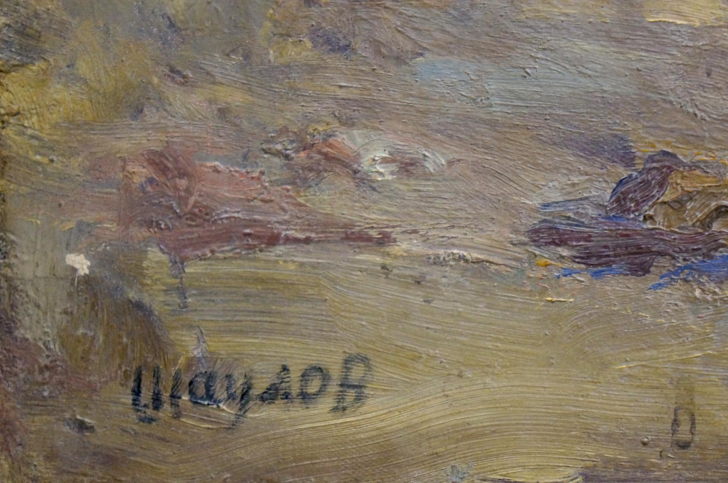 Landscape, an oil painting by Boris Shaulov