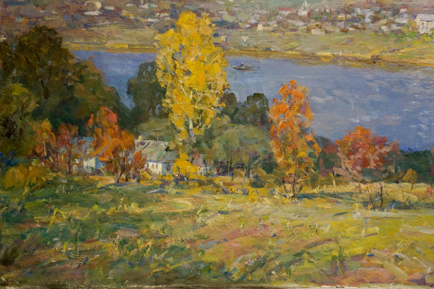 Oil painting Autumn landscape Minskiy Grigoriy Semenovich