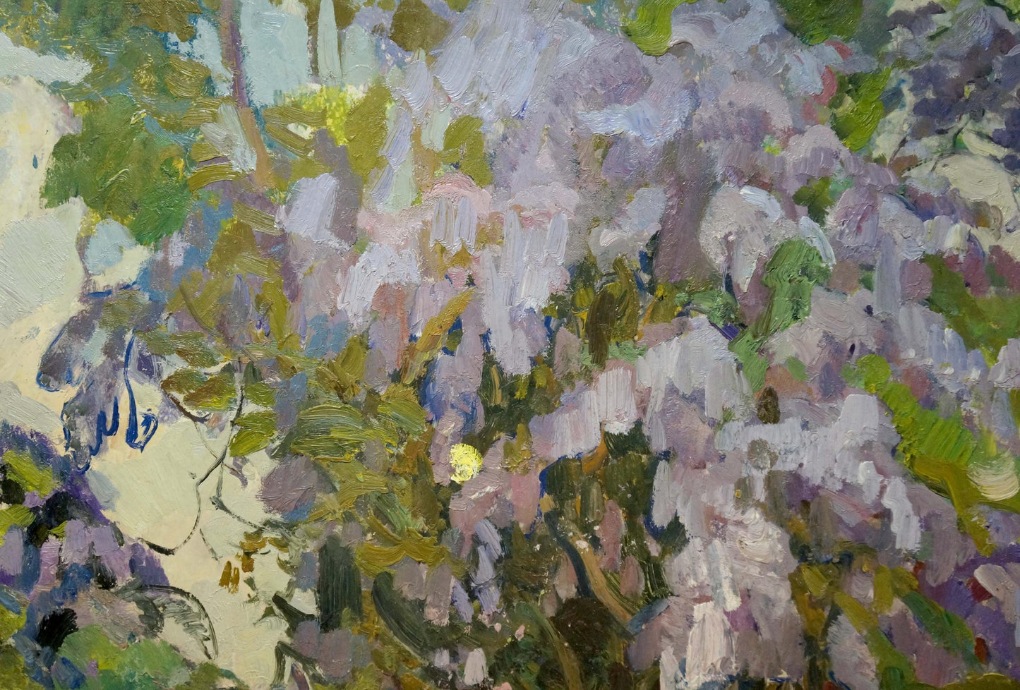 Flower Tree by Victor Babentsov, an oil masterpiece portraying blooming botanicals.