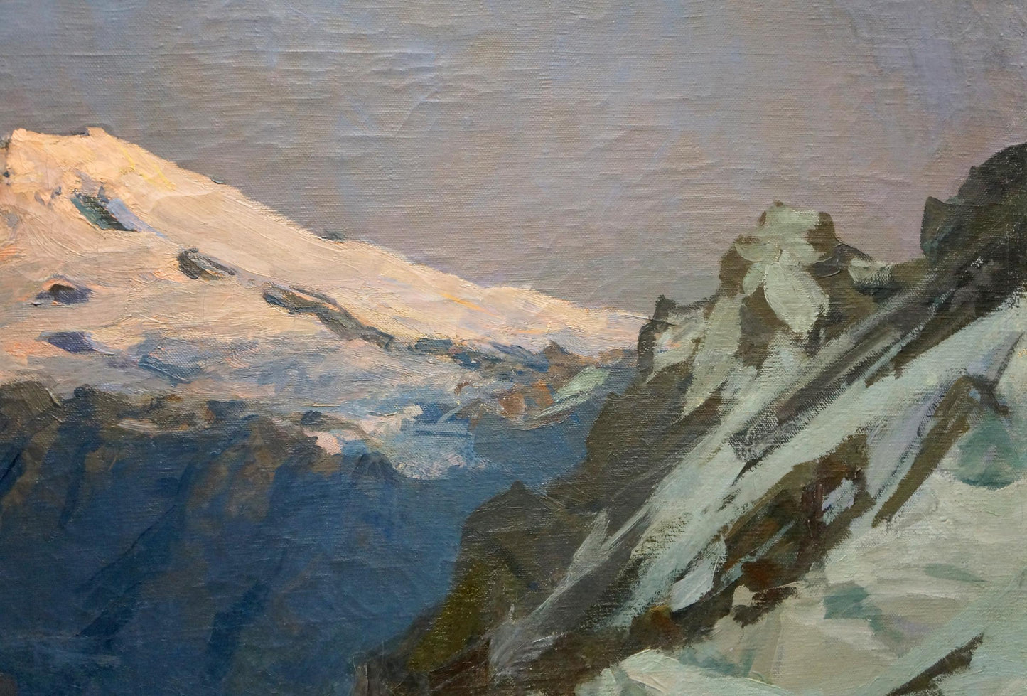 Oil painting Elbrus Smirnov Evgeny Vladimirovich