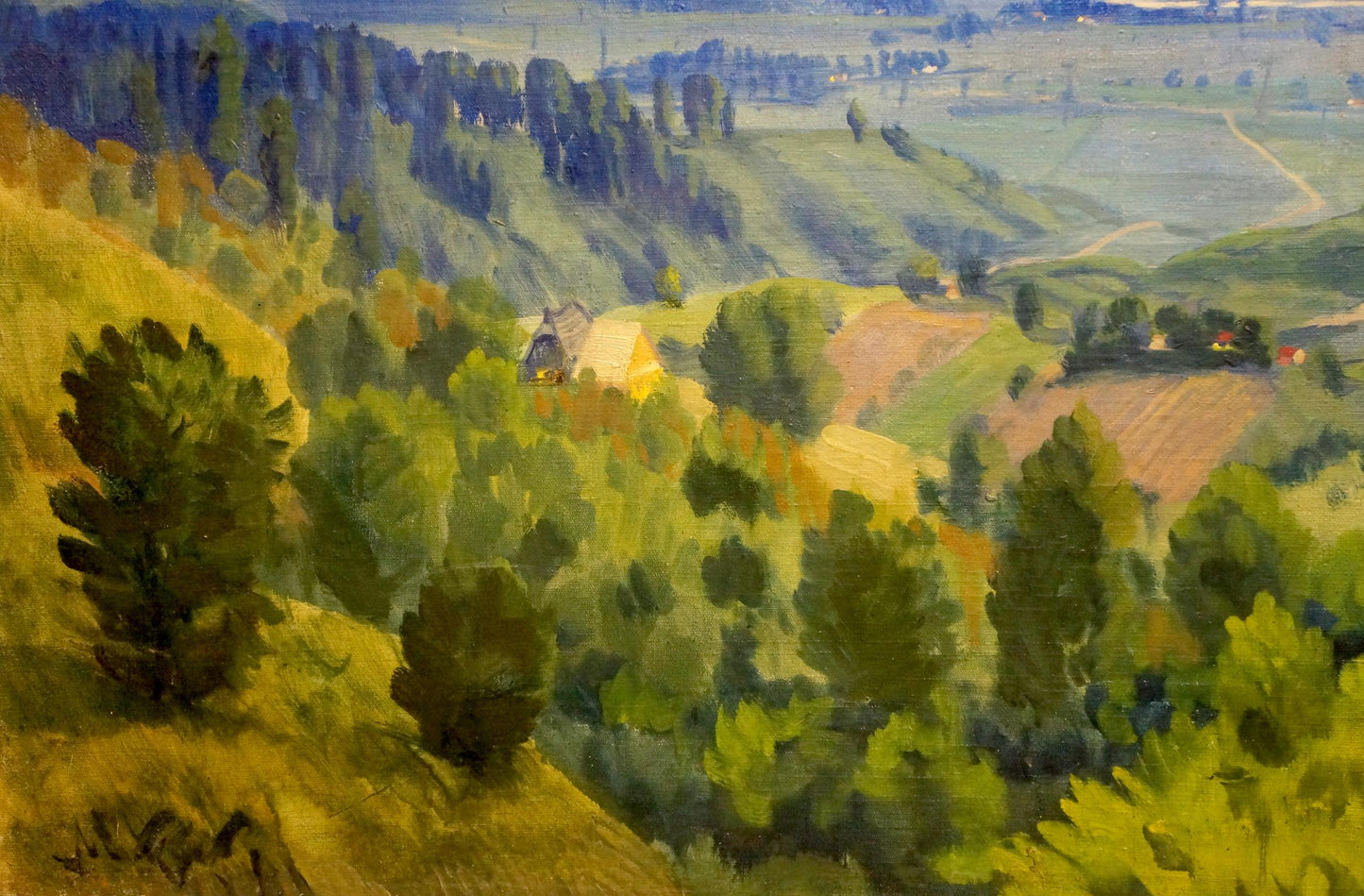 Oil painting Sunset landscape Manailo Fedor Fedorovich