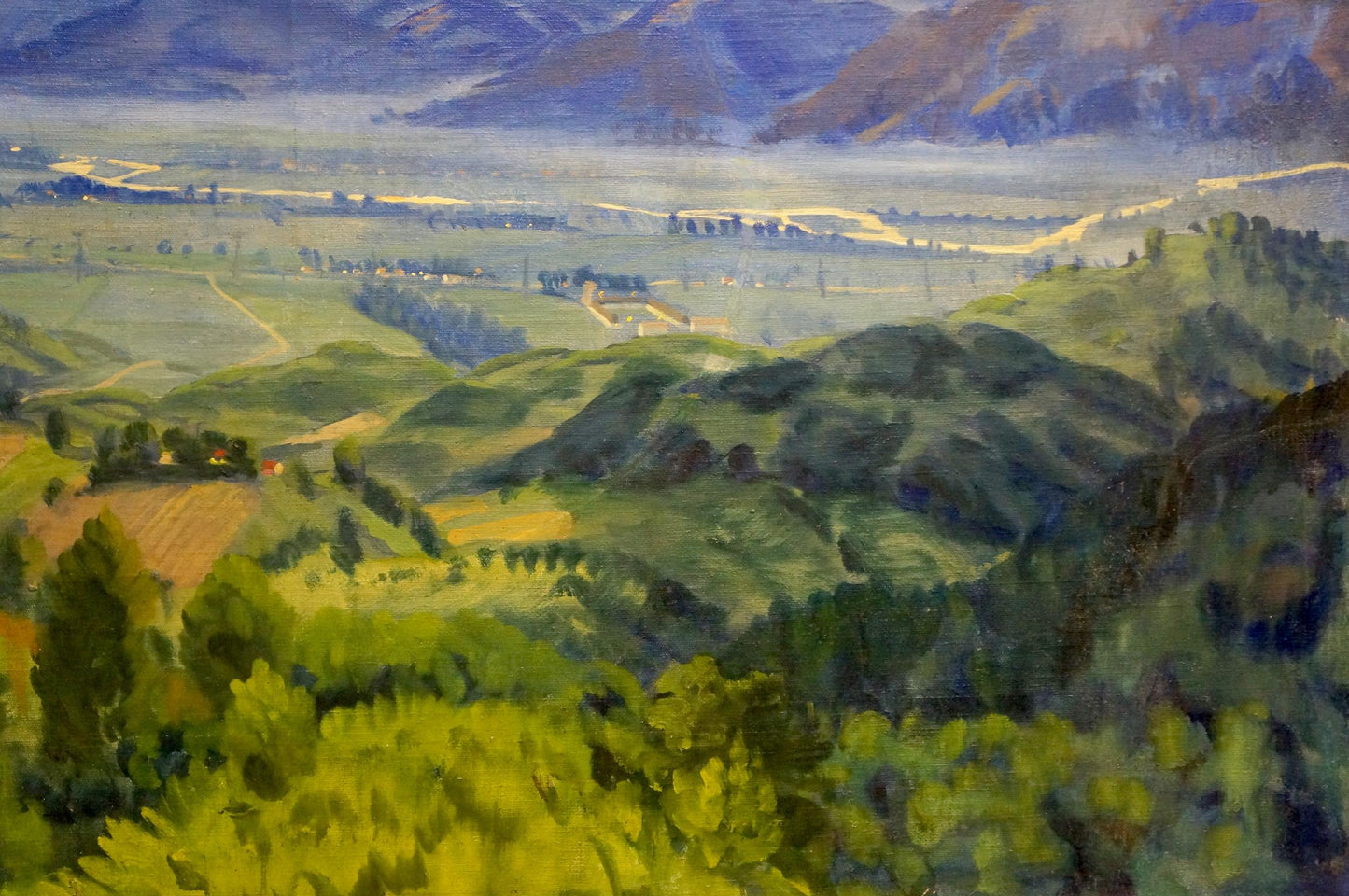 Oil painting Sunset landscape Manailo Fedor Fedorovich