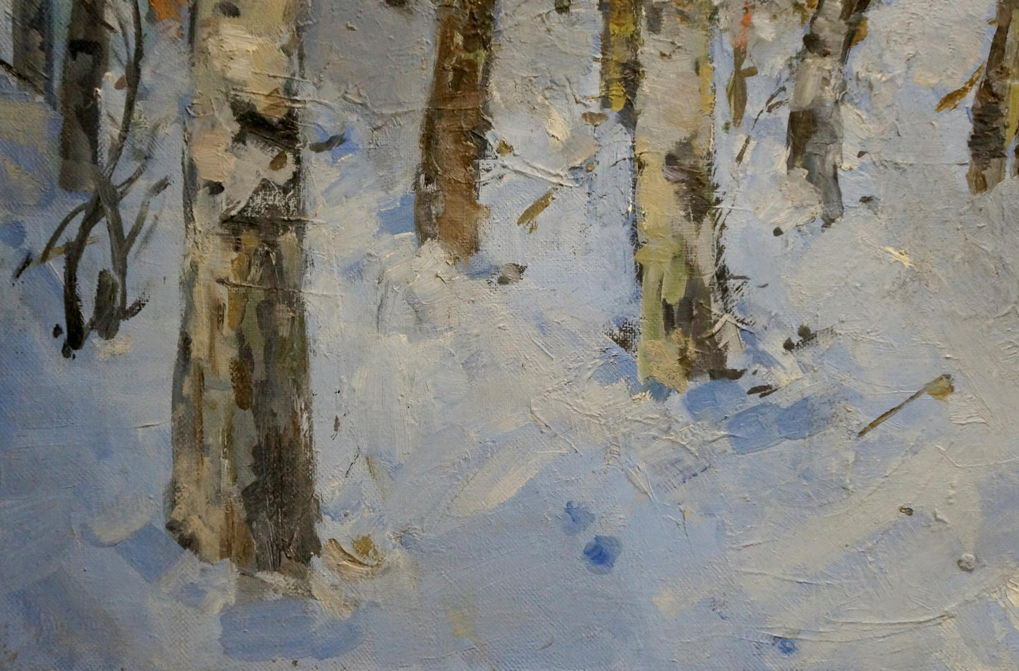 Oil painting Winter landscape Alishevich