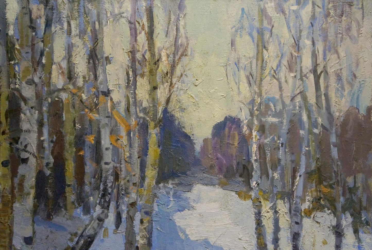 Oil painting Winter landscape Alishevich