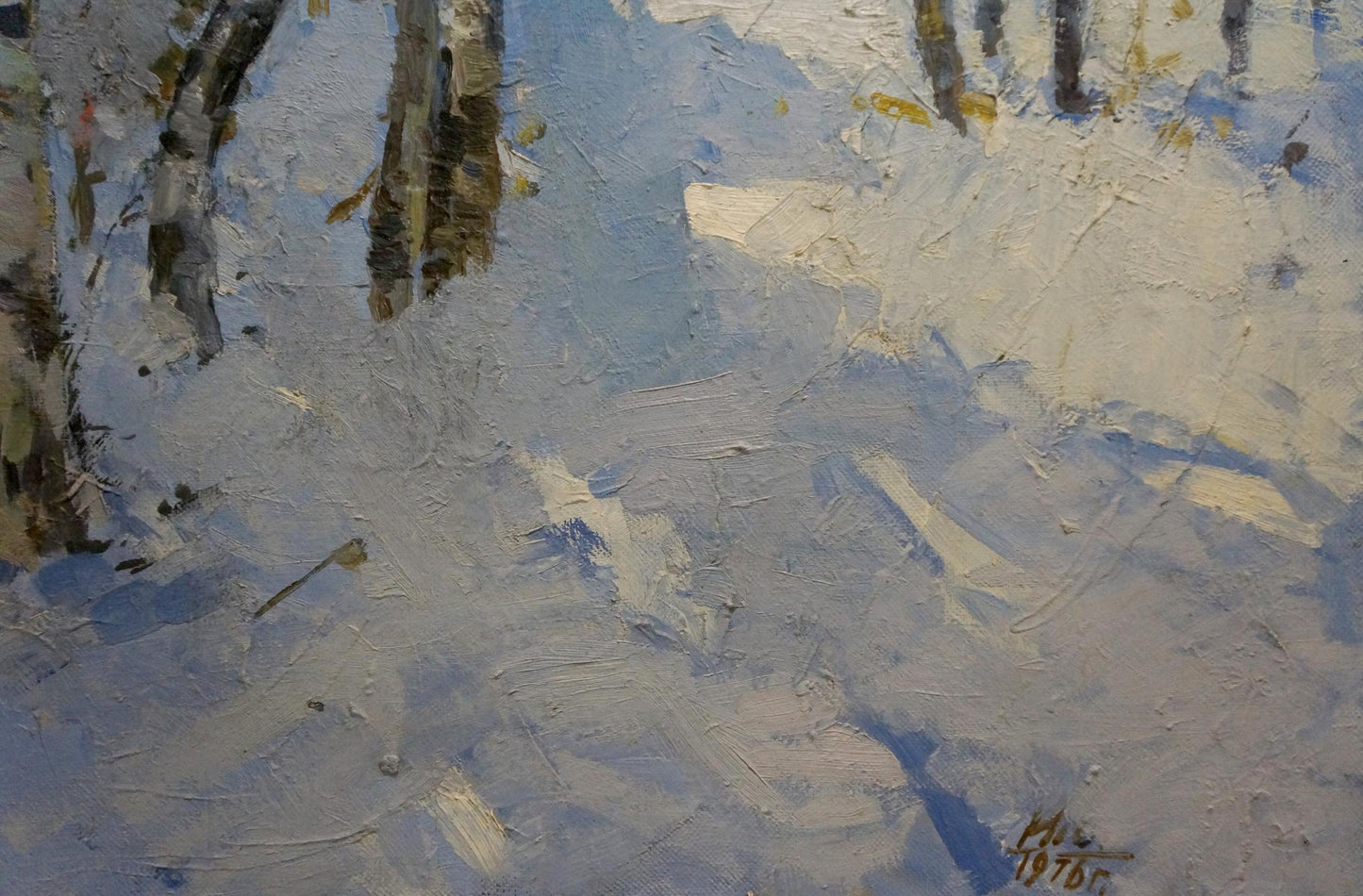 Oil painting Winter landscape Alishevich