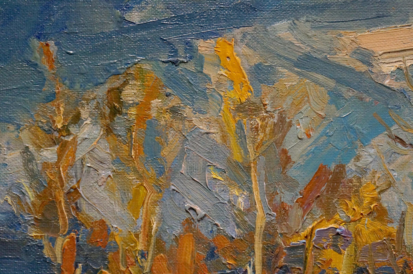 Oil painting Autumn deciduous forest Unknown artist
