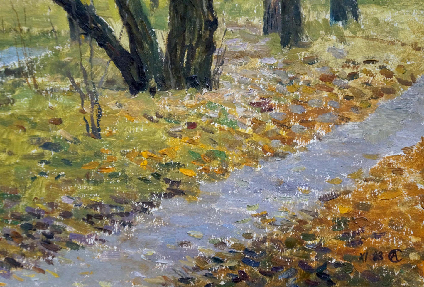 Oil painting Landscape in the forest Sakhnenko Viktor Ivanovich