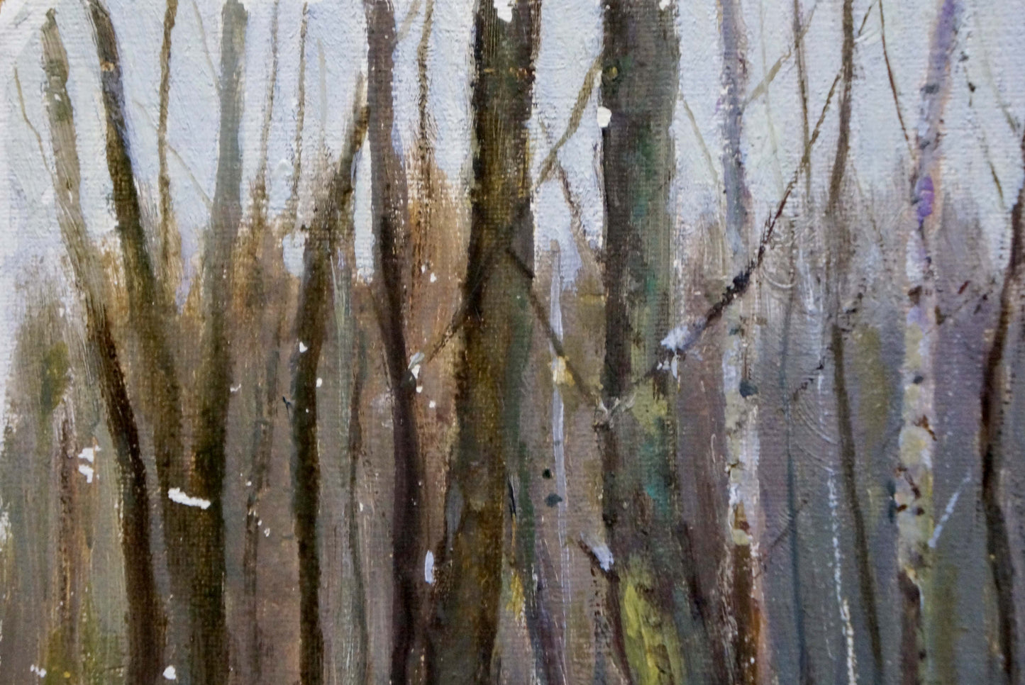 Oil painting Winter forest Tereshchenko Anatoly Grigorievich
