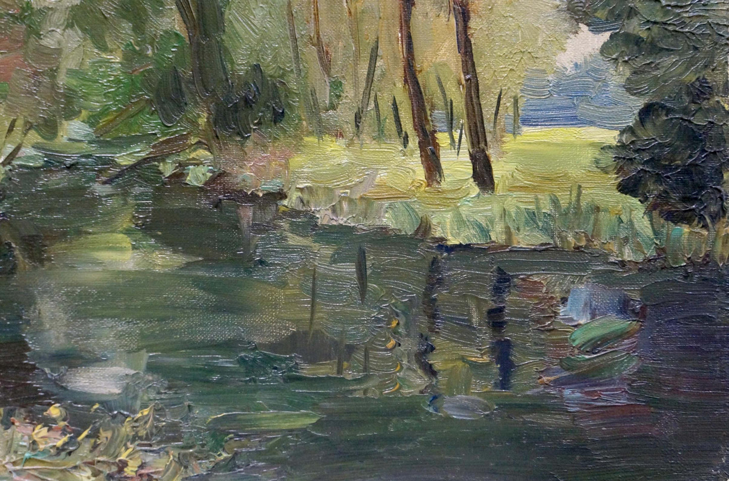 Oil painting Beginning of autumn Dmitry Lednev