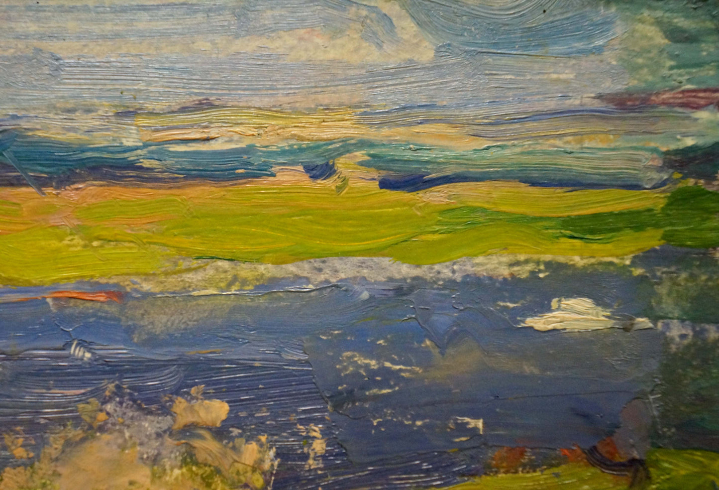 Oil painting Summer hot day Bakaev Sergey Ivanovich