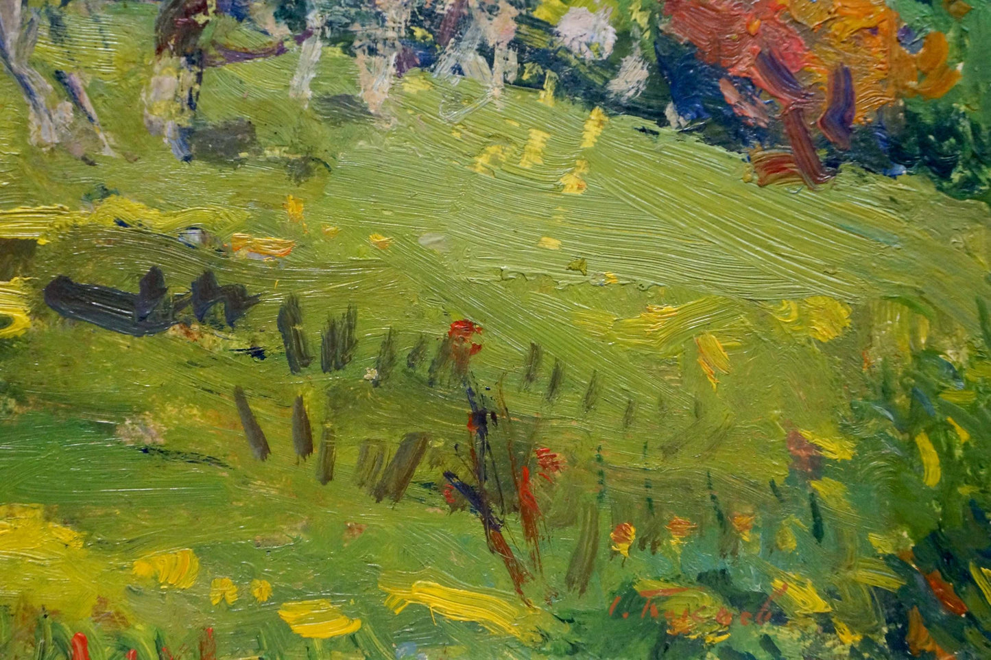 Oil painting Summer hot day Bakaev Sergey Ivanovich