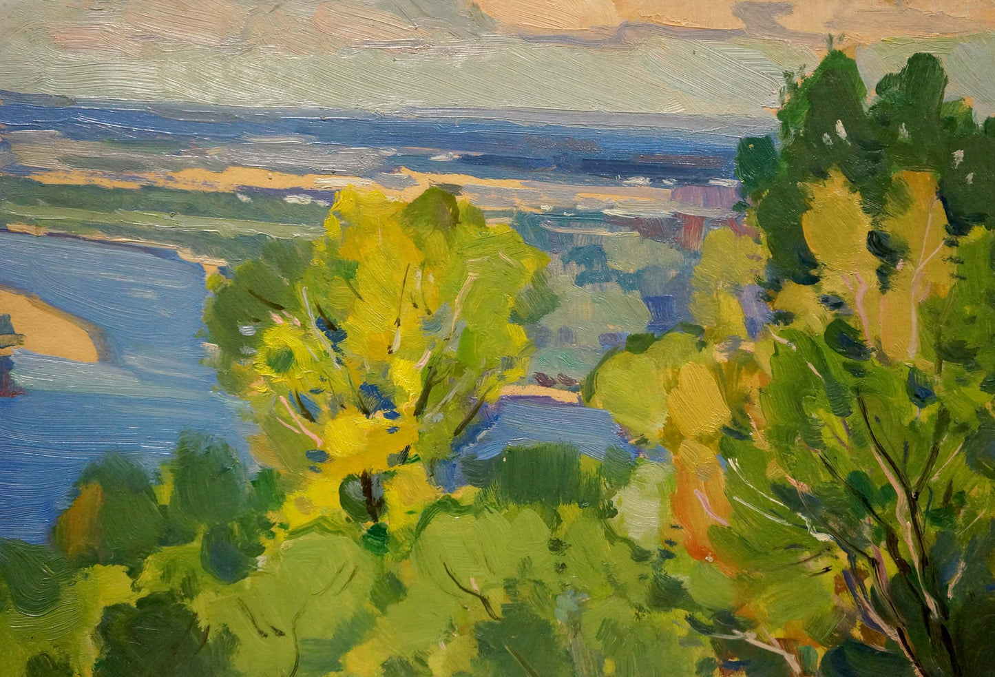 Oil painting Summer landscape Buryachok Nikolay Ivanovich
