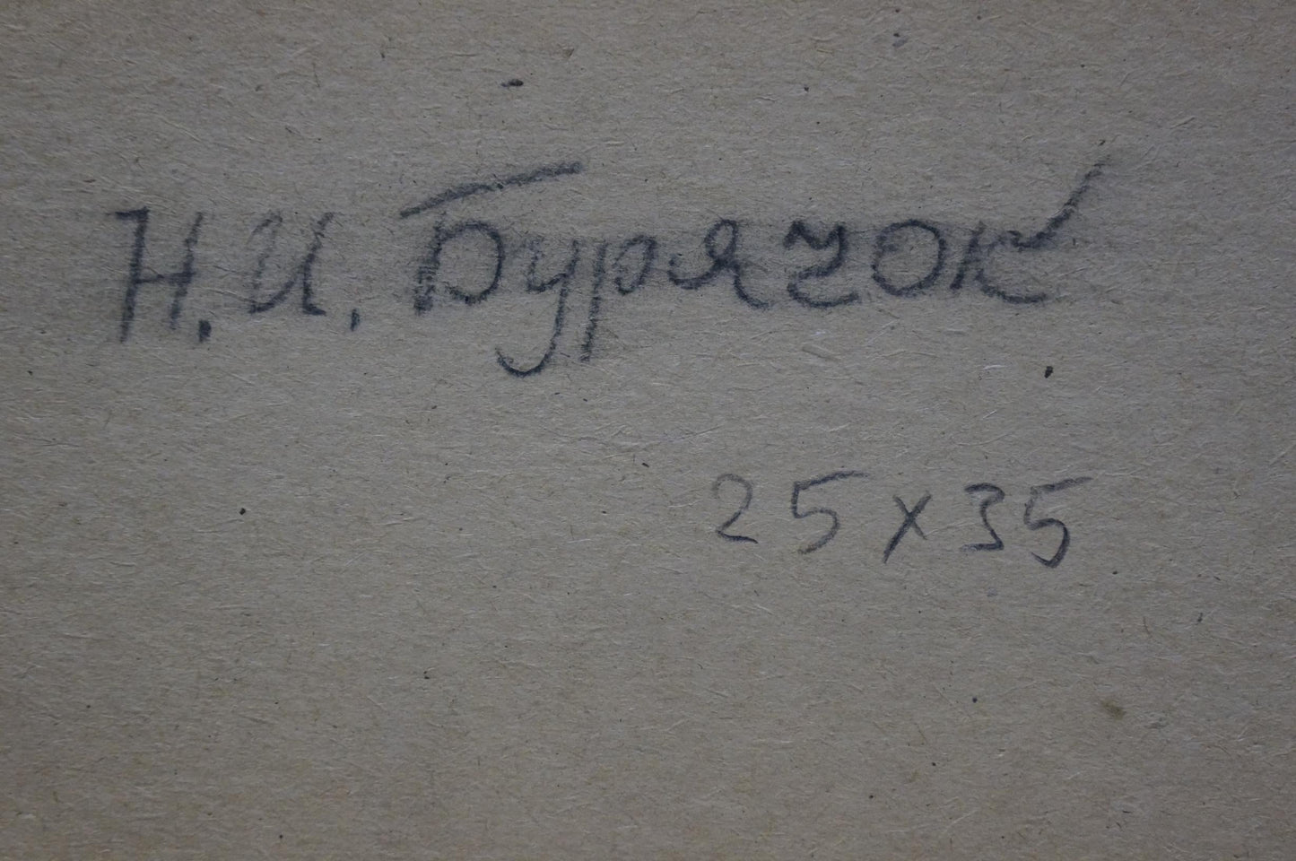 Width of the painting View of the village of Mykola Ivanovich Buryachok