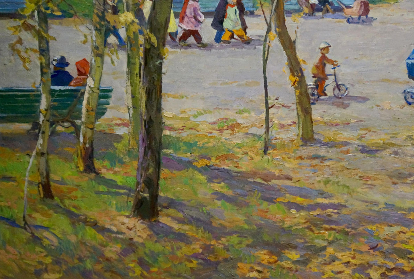 Oil painting Autumn in the park El'bert Viktor Davydovich