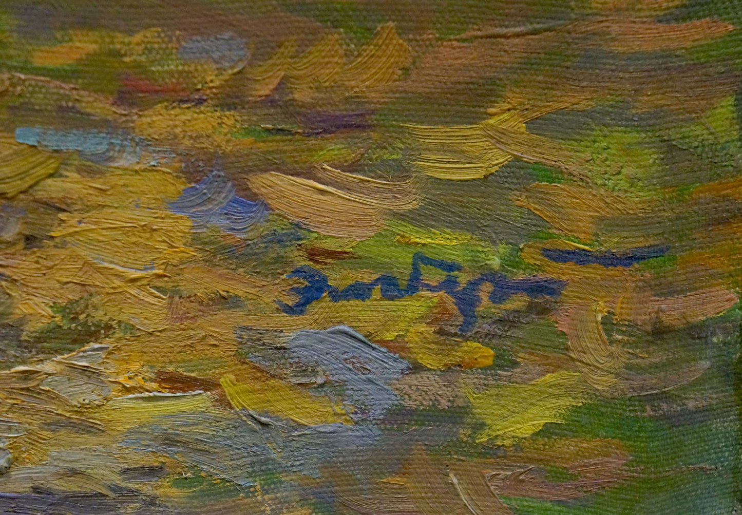 Oil painting Autumn in the park El'bert Viktor Davydovich