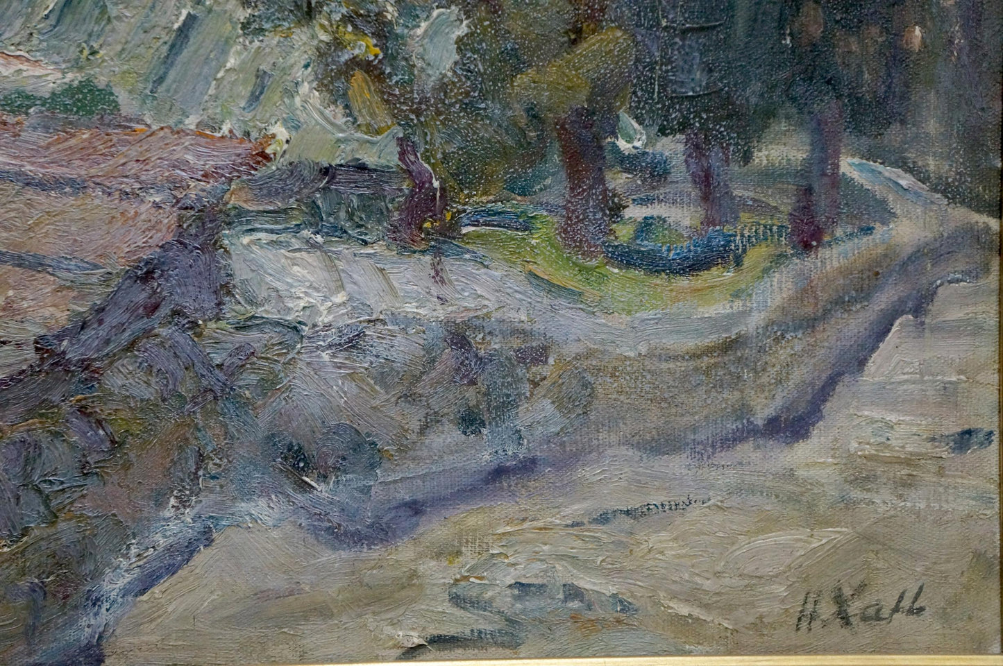 Oil painting Spring landscape Khan Nikolay Alekseevich