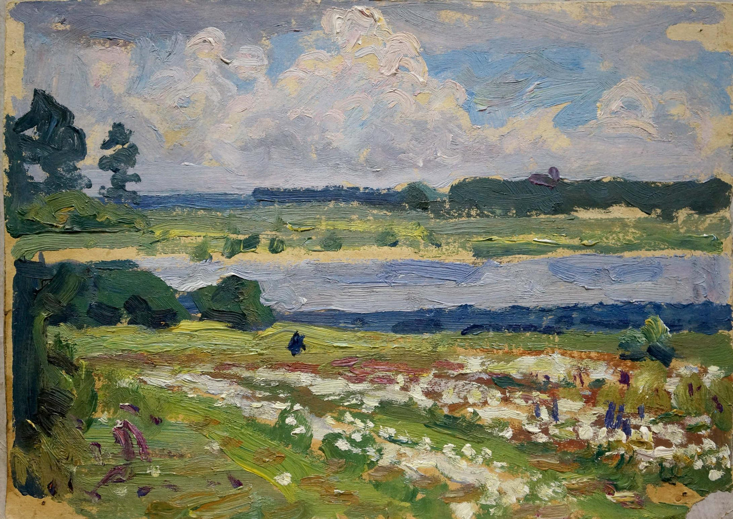 Oil painting Before the rain Trohimenko Karp Demyanovich