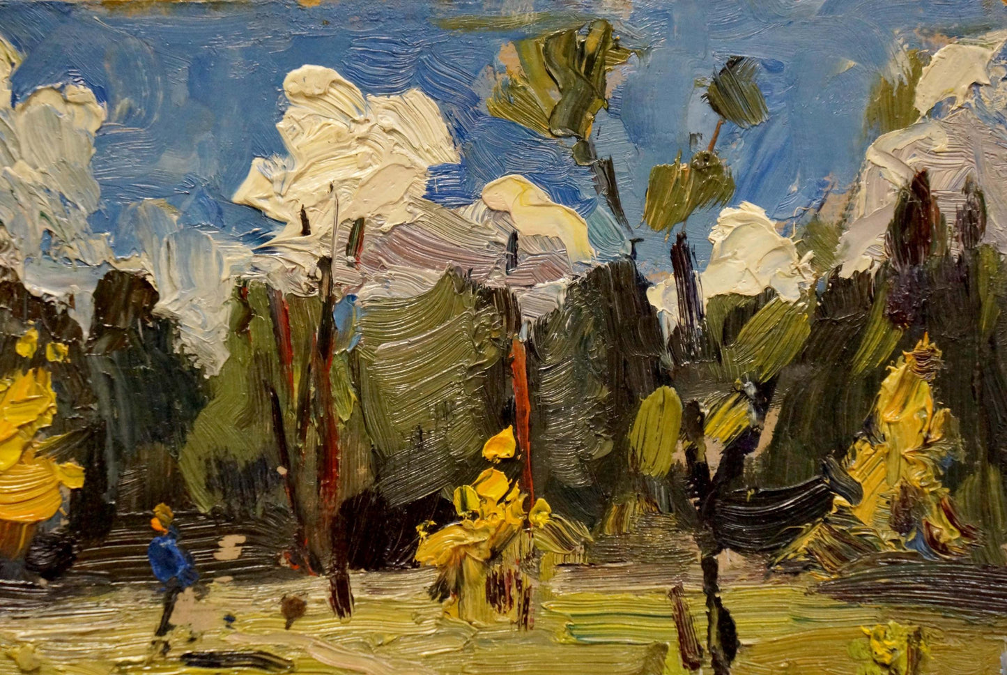 Oil painting Golden autumn Popov Igor Alexandrovich