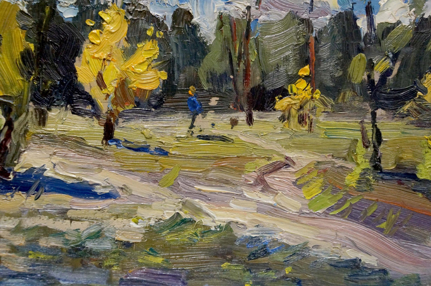 Oil painting Golden autumn Popov Igor Alexandrovich