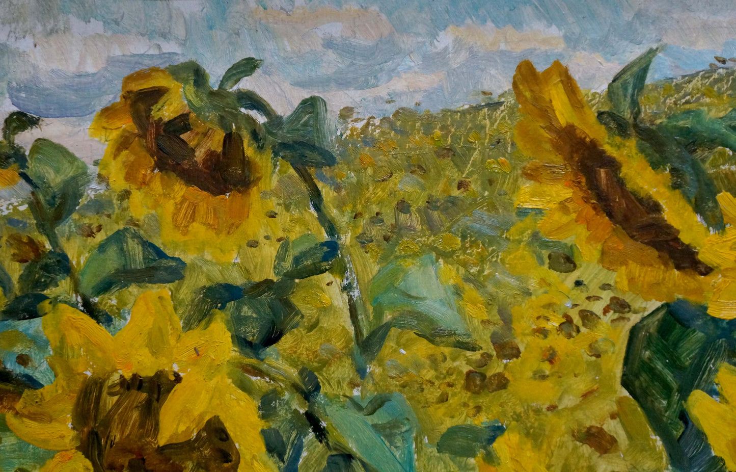 Oil painting Sunflowers Dziuban Ivan Feodosievich