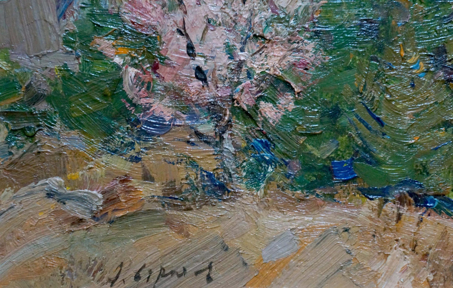 Oil painting Mountain landscape Arkady Strelov