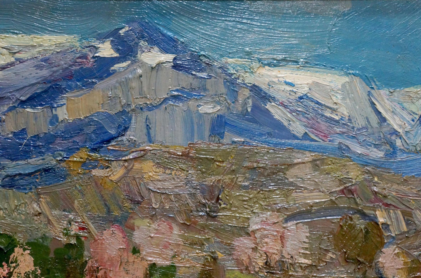 Oil painting Mountain landscape Arkady Strelov