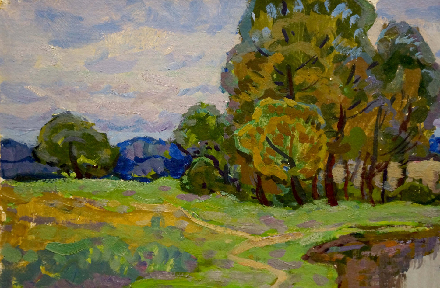 Oil painting Lake Ruban Grigory Savelievich