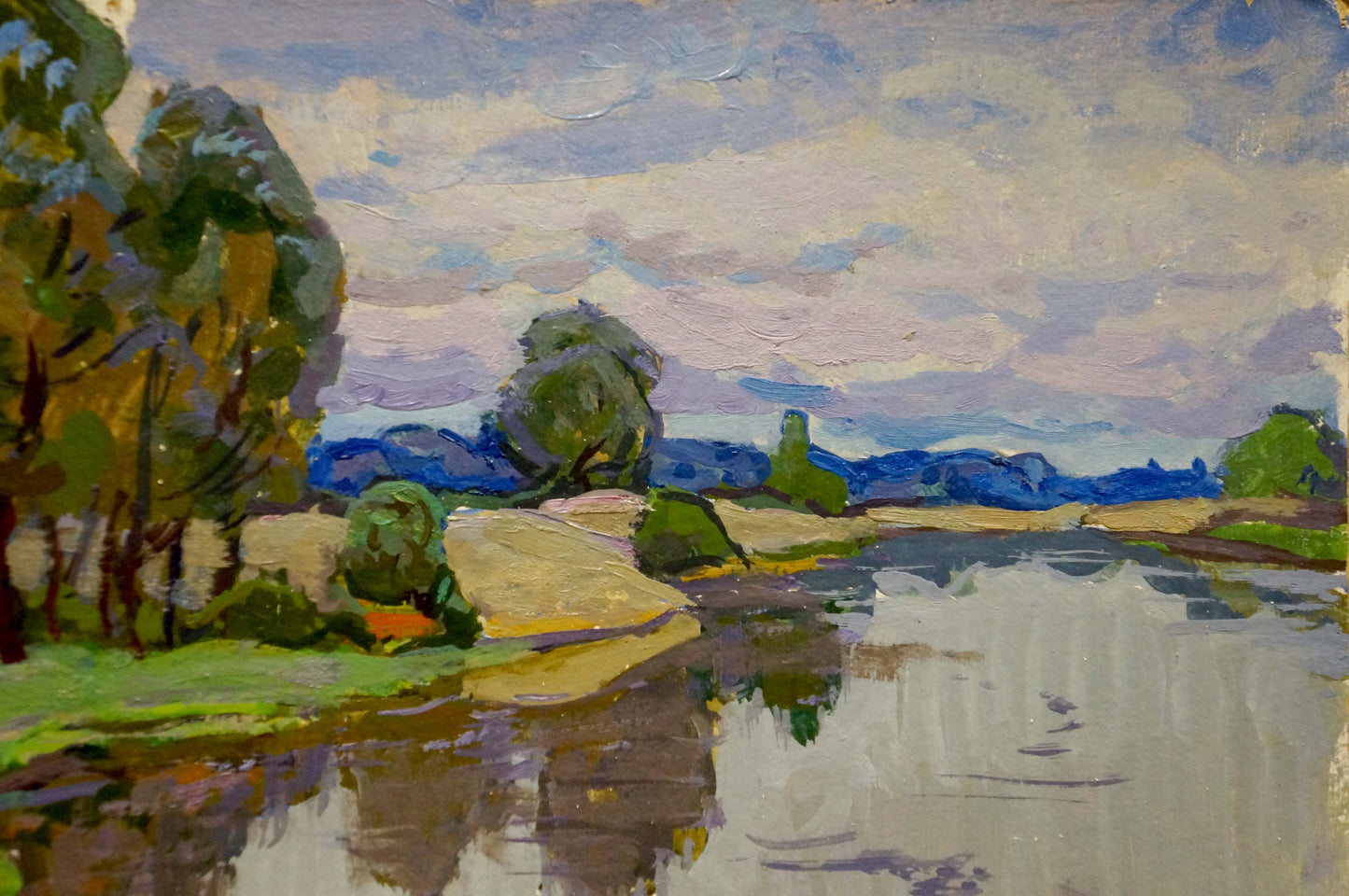Oil painting Lake Ruban Grigory Savelievich