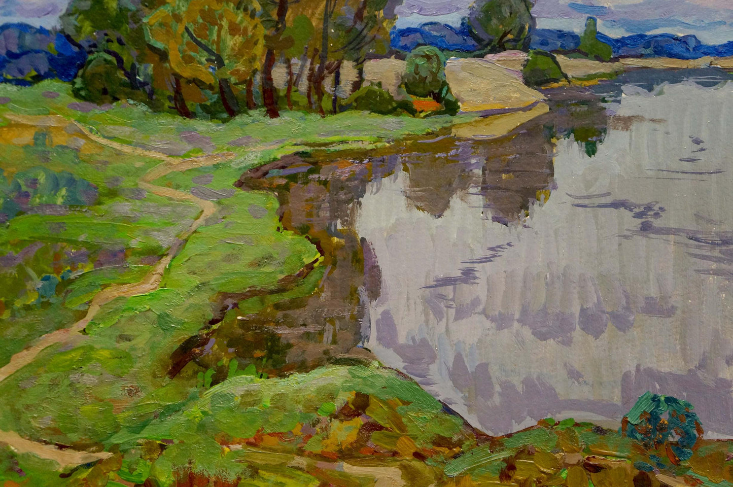 Oil painting Lake Ruban Grigory Savelievich
