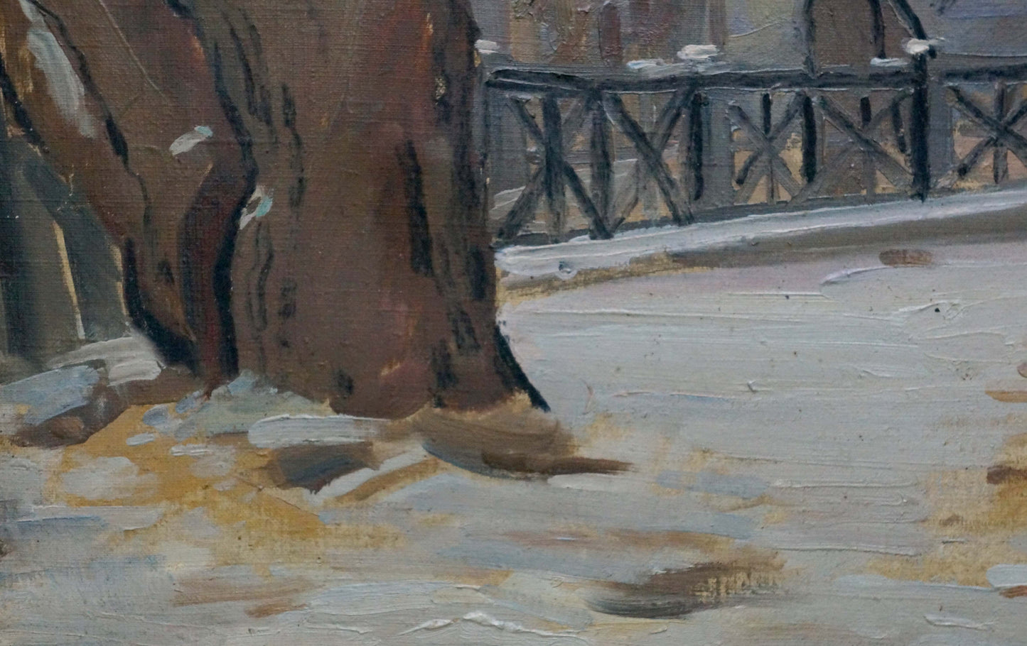 Oil painting Road to the park Kisel Ivan Gordeevich