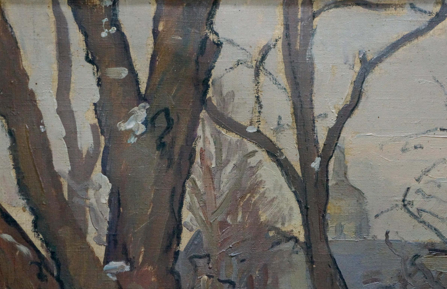 Oil painting Road to the park Kisel Ivan Gordeevich