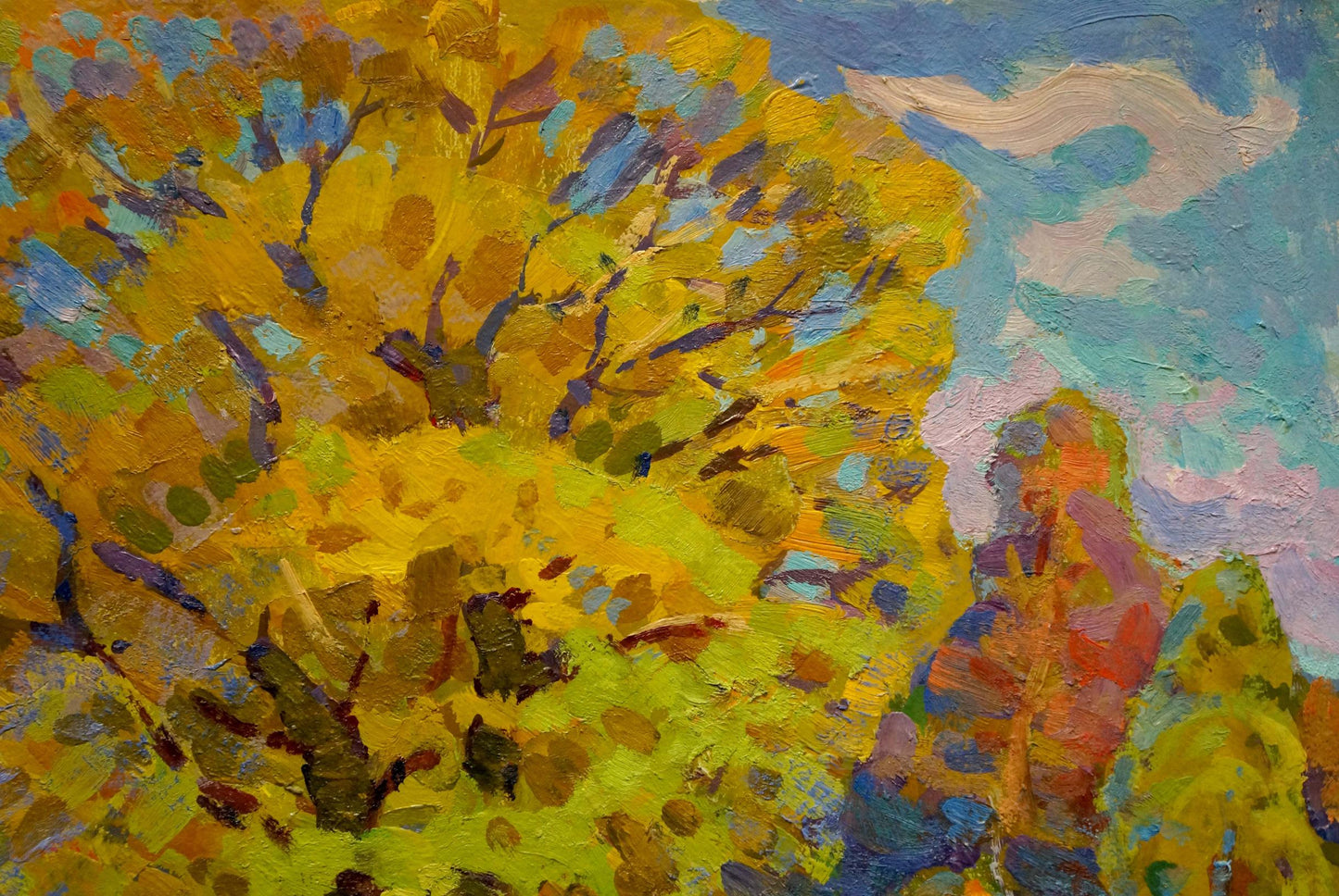 Oil painting Autumn oak Ruban Grigory Savelievich