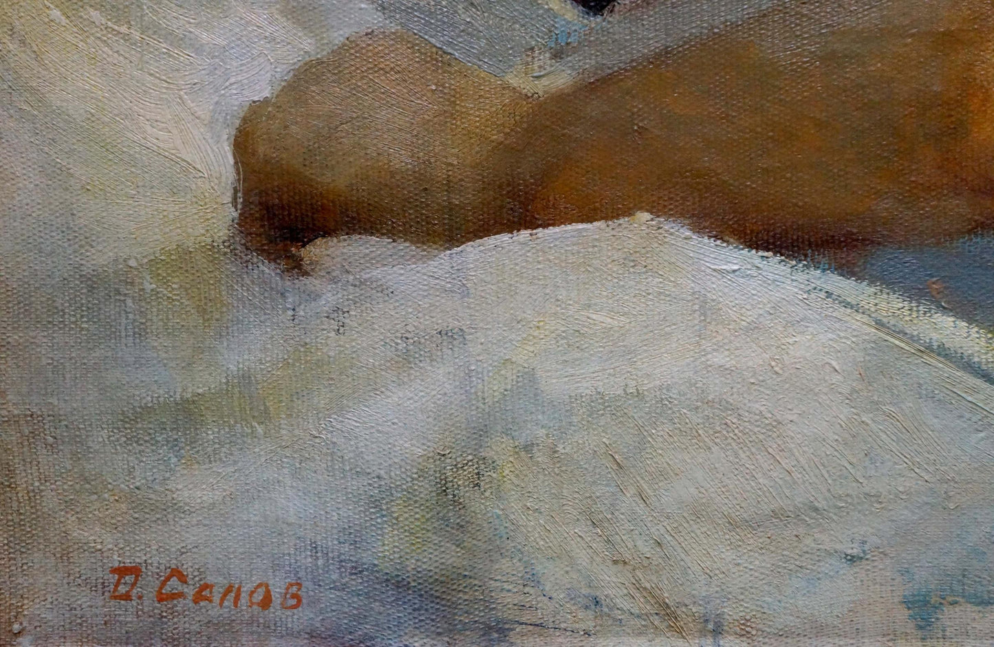 Oil painting Daughter sleeps Dmitry Georgievich Salov