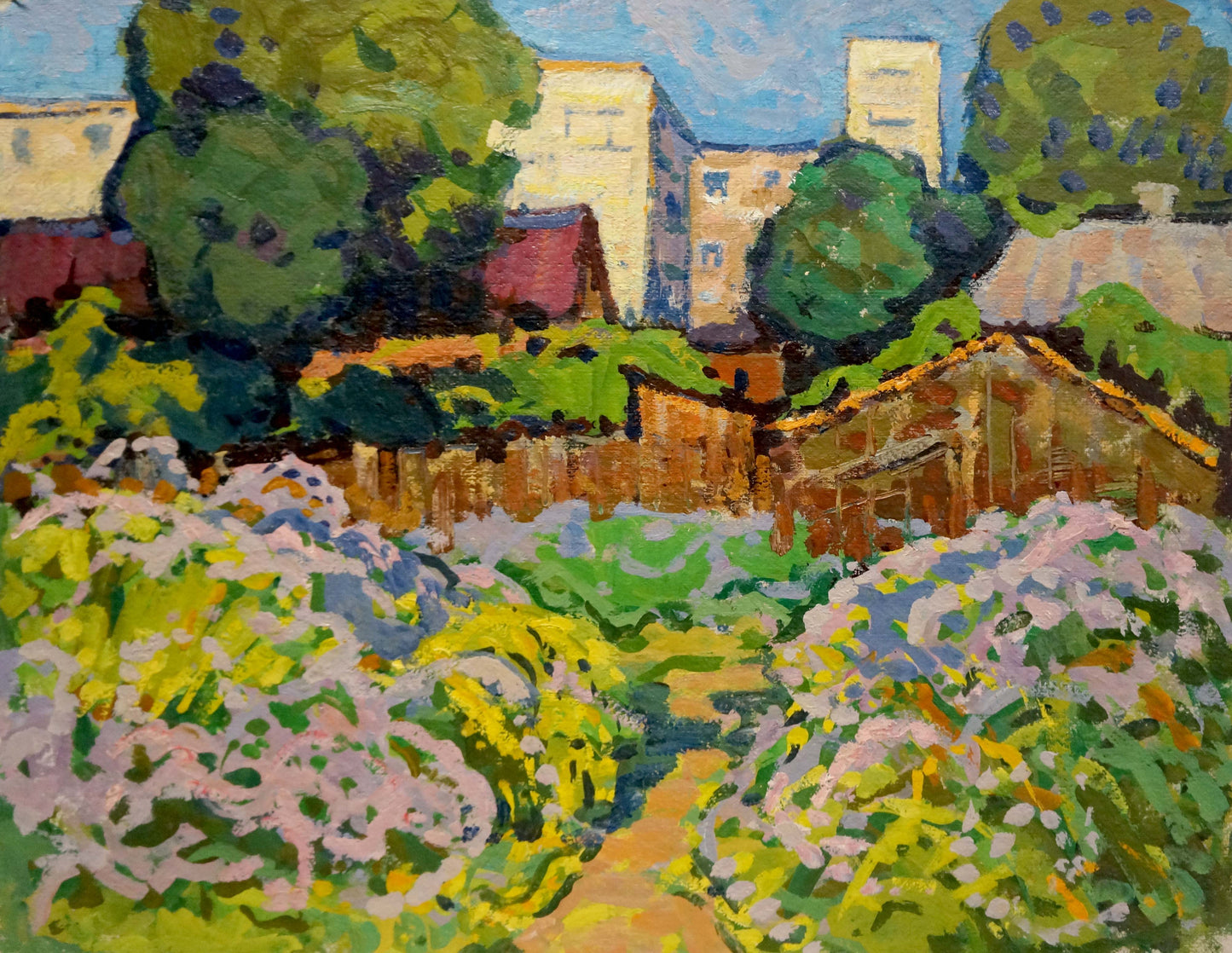Oil painting Lilac blooms Ruban Grigory Savelievich
