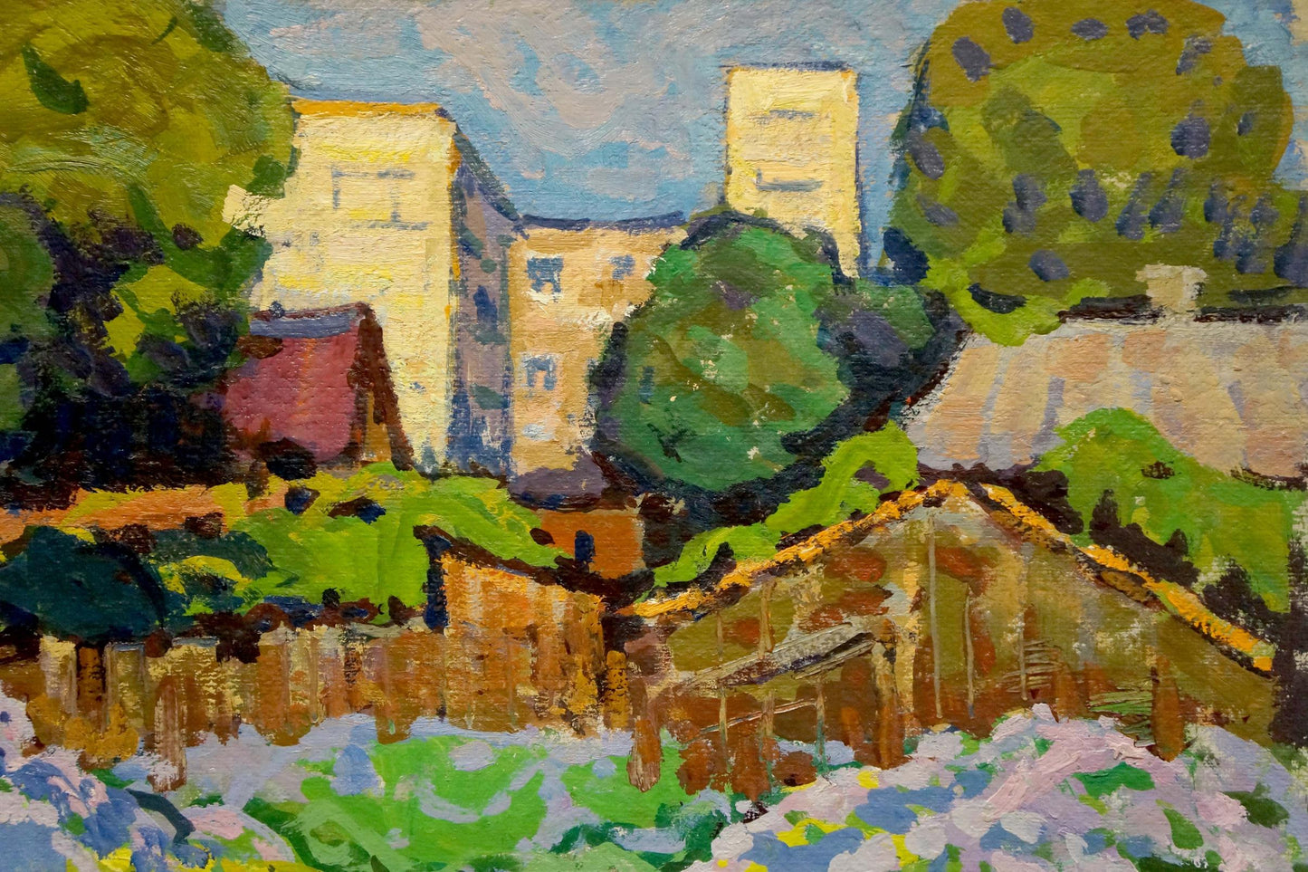 Oil painting Lilac blooms Ruban Grigory Savelievich