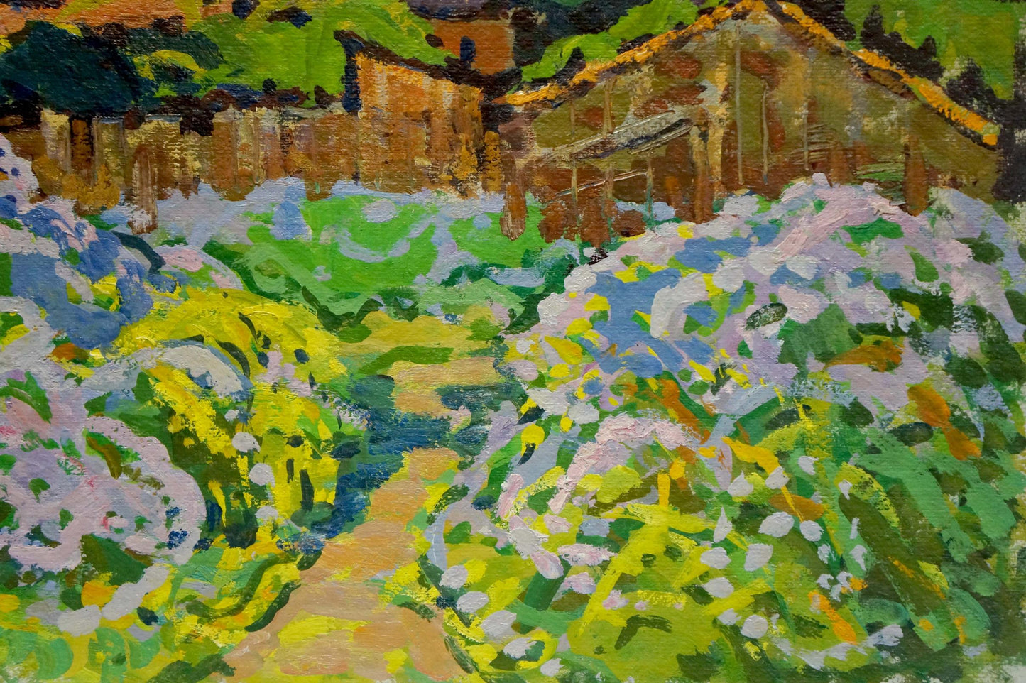 Oil painting Lilac blooms Ruban Grigory Savelievich