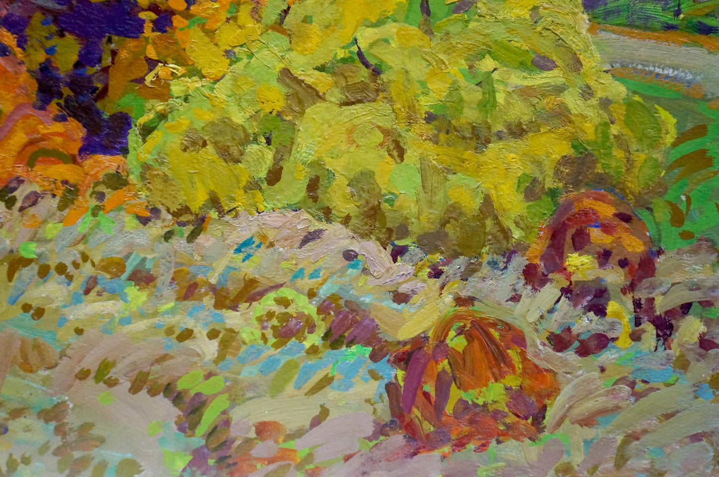 Oil painting The beauty of golden autumnn Grigory Ruban