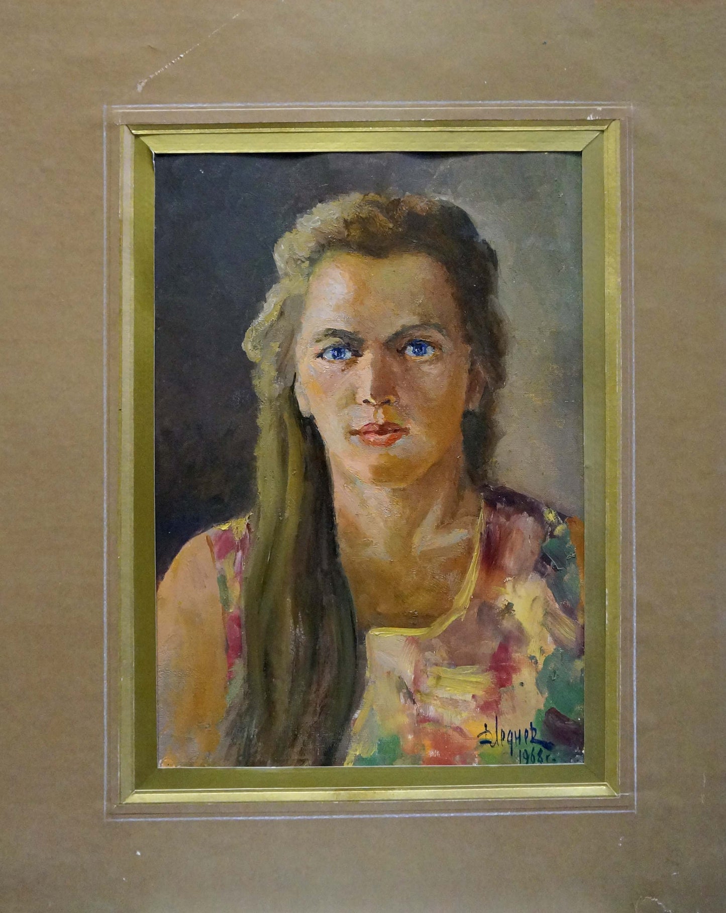 Oil painting Portrait of a girl Dmitry Lednev