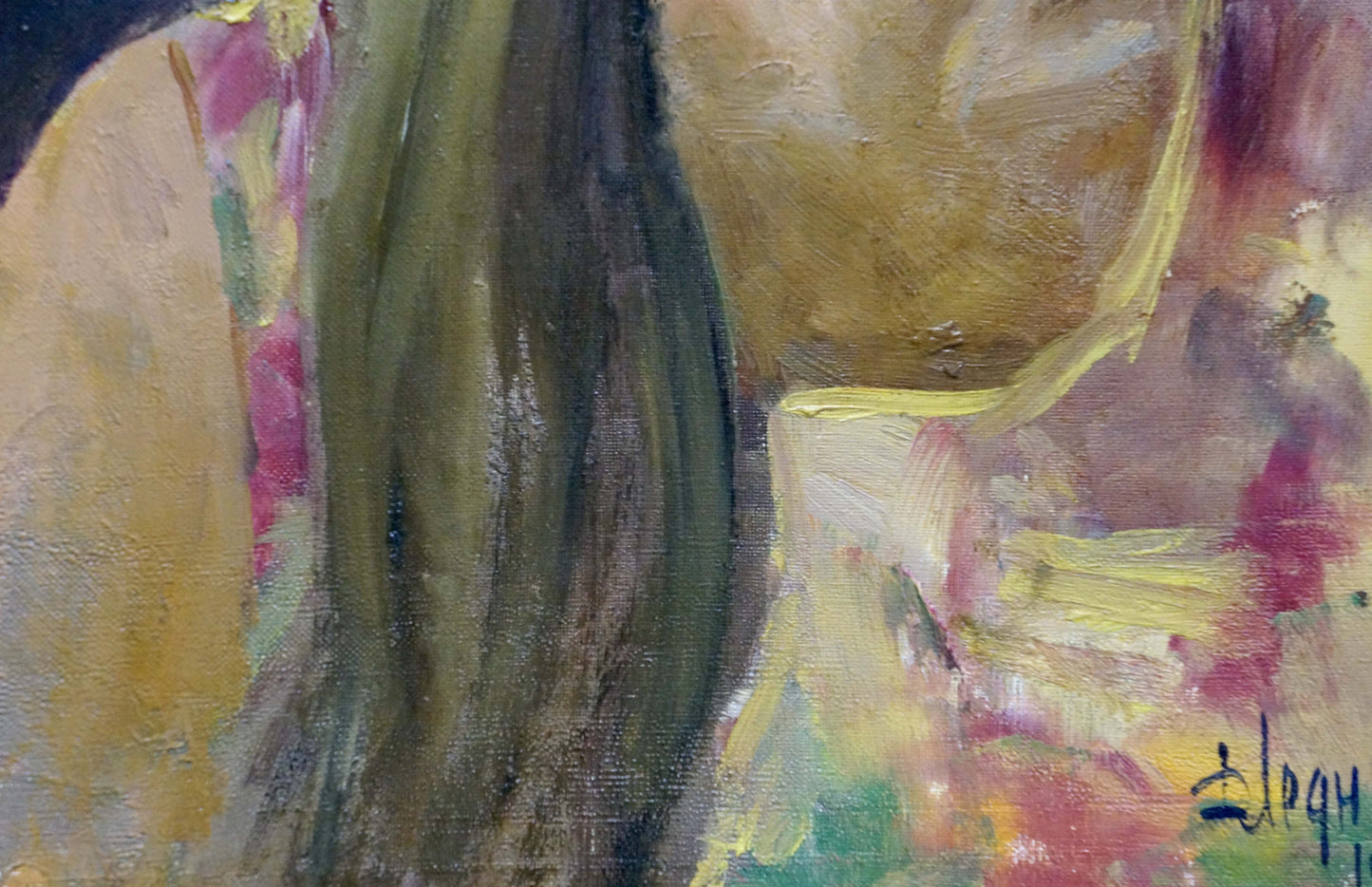 Oil painting Portrait of a girl Dmitry Lednev