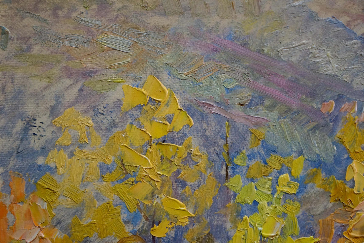 Oil painting Walk in the park Zlyden' Yuriy Fedorovich