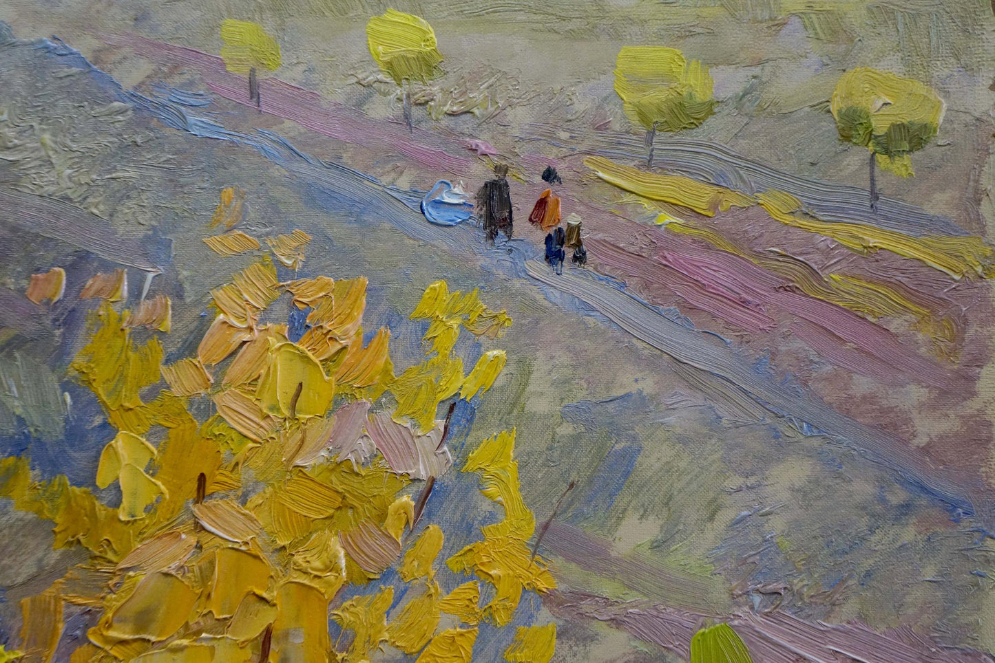 Oil painting Walk in the park Zlyden' Yuriy Fedorovich