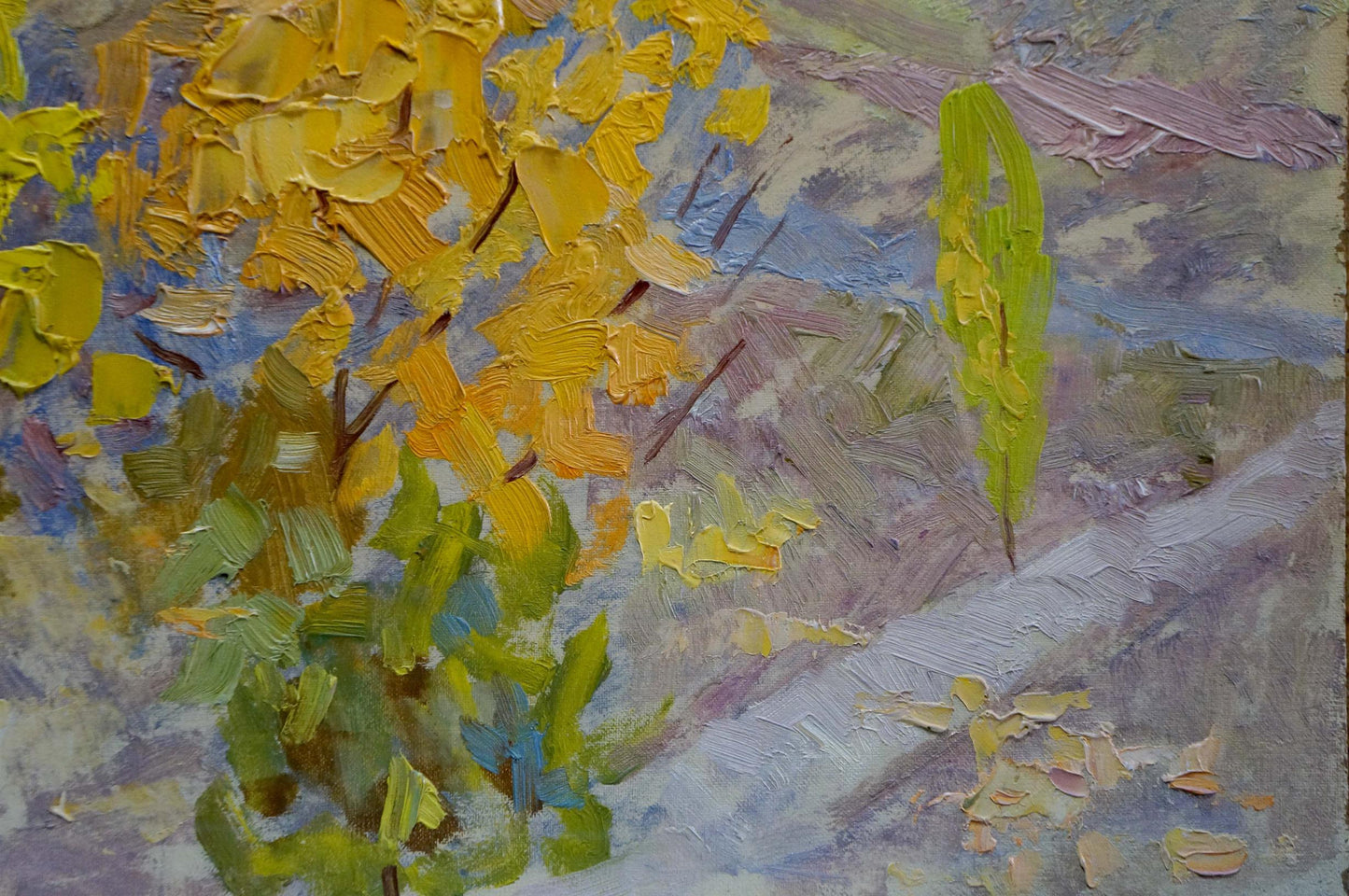 Oil painting Walk in the park Zlyden' Yuriy Fedorovich