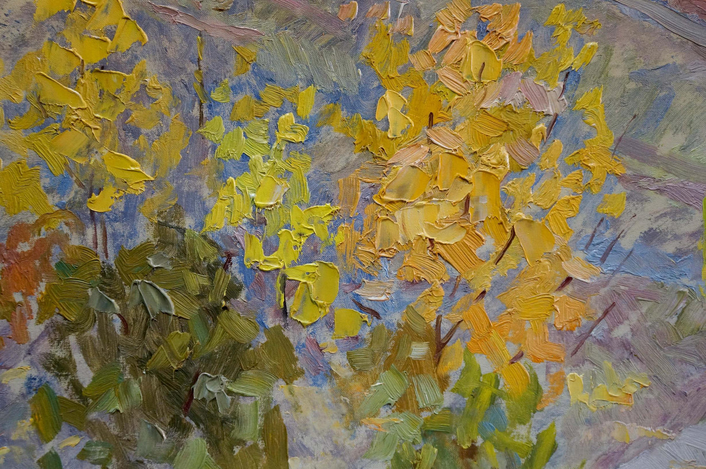 Oil painting Walk in the park Zlyden' Yuriy Fedorovich